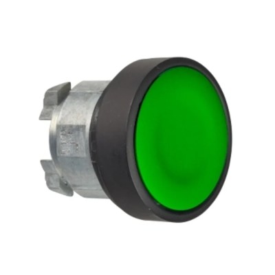Schneider Electric Harmony XB4 Series Green Momentary Push Button Head 22 mm Cutout IP69K IP67 IP66 ZB4BA37