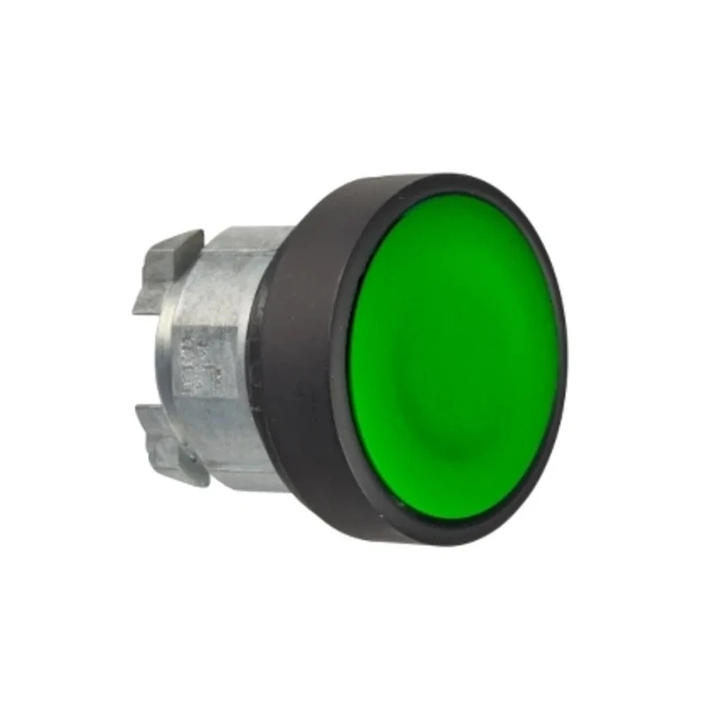 Schneider Electric Harmony XB4 Series Green Momentary Push Button Head 22 mm Cutout IP69K IP67 IP66 ZB4BA37