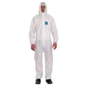 Microgard White Unisex Disposable Overall Coverall Size XL 108 to 116 cm Chest WH18B-00111-05