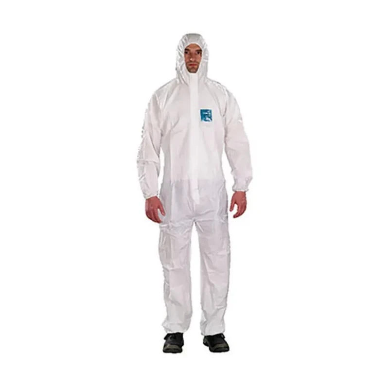 Microgard White Unisex Disposable Overall Coverall Size XL 108 to 116 cm Chest WH18B-00111-05