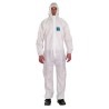 Microgard White Unisex Disposable Overall Coverall Size XL 108 to 116 cm Chest WH18B-00111-05