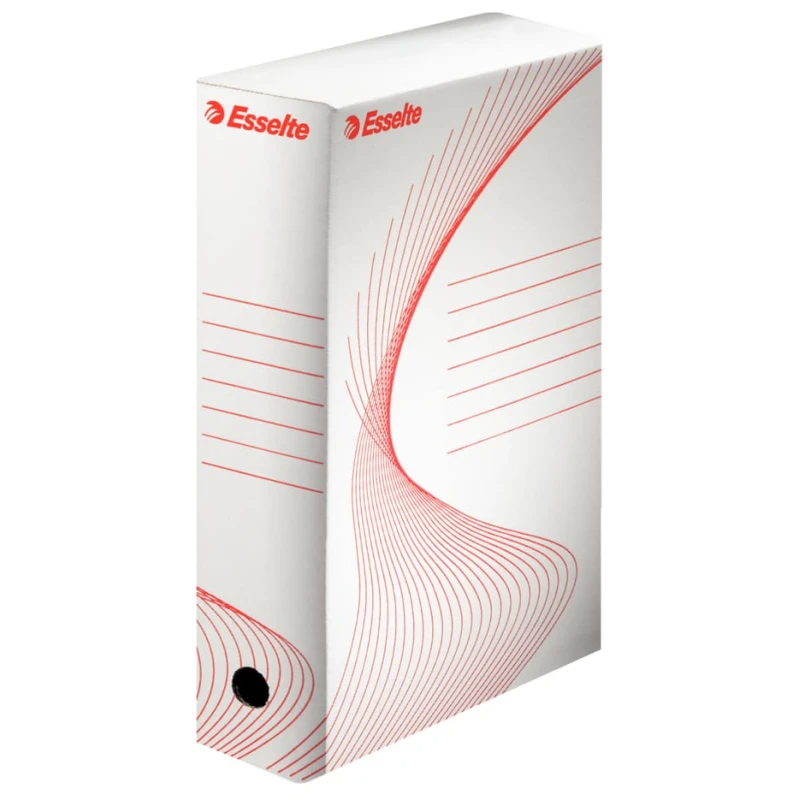 Esselte White A4 Archive Box 352 mm Height x 100 mm Width x 250 mm Depth W100mm