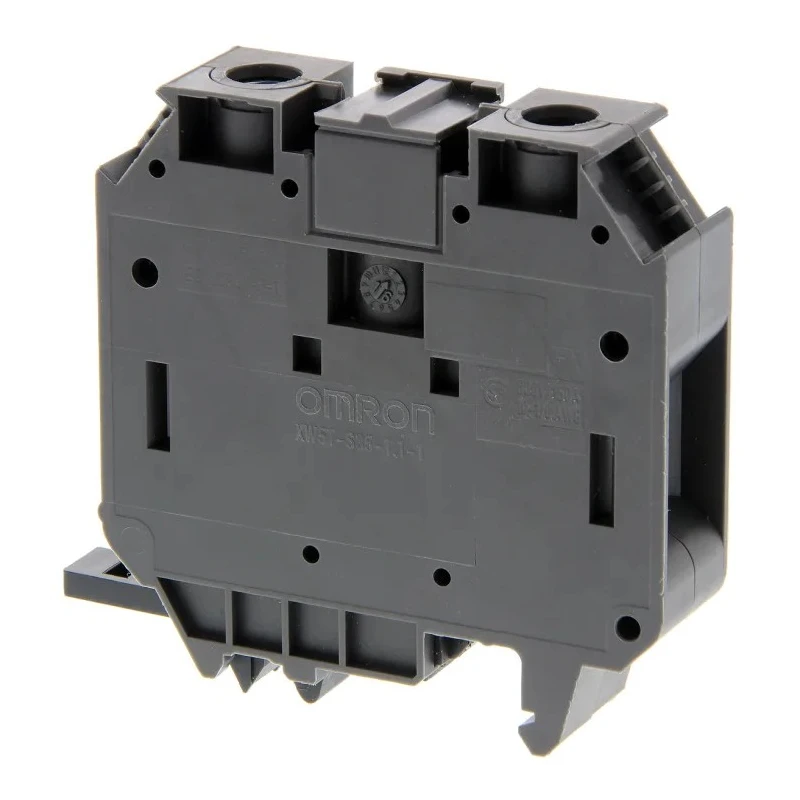 Omron XW5T Series DIN Rail Terminal Block Grey 35mm² 1-Level Screw Termination XW5TS35111