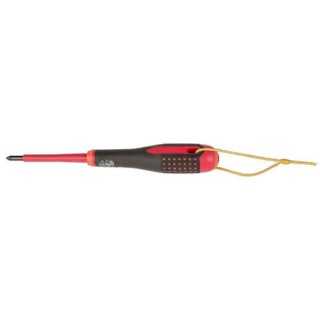 Bahco Slotted Screwdriver 100 mm Blade VDE/1000V Approved, Insulated 222mm Overall TAHBE-8220S
