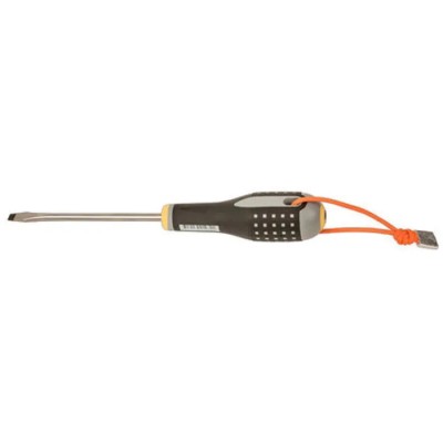 Bahco Standard Insulated Slotted Screwdriver, 200 mm Blade, 361 mm Overall Length TAHBE-8258