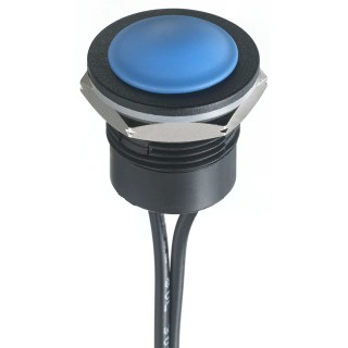 APEM IA Series Push Button Switch Momentary Panel 16.2 mm Cutout SPST IP65 IP67 24 V dc IAR3F1100