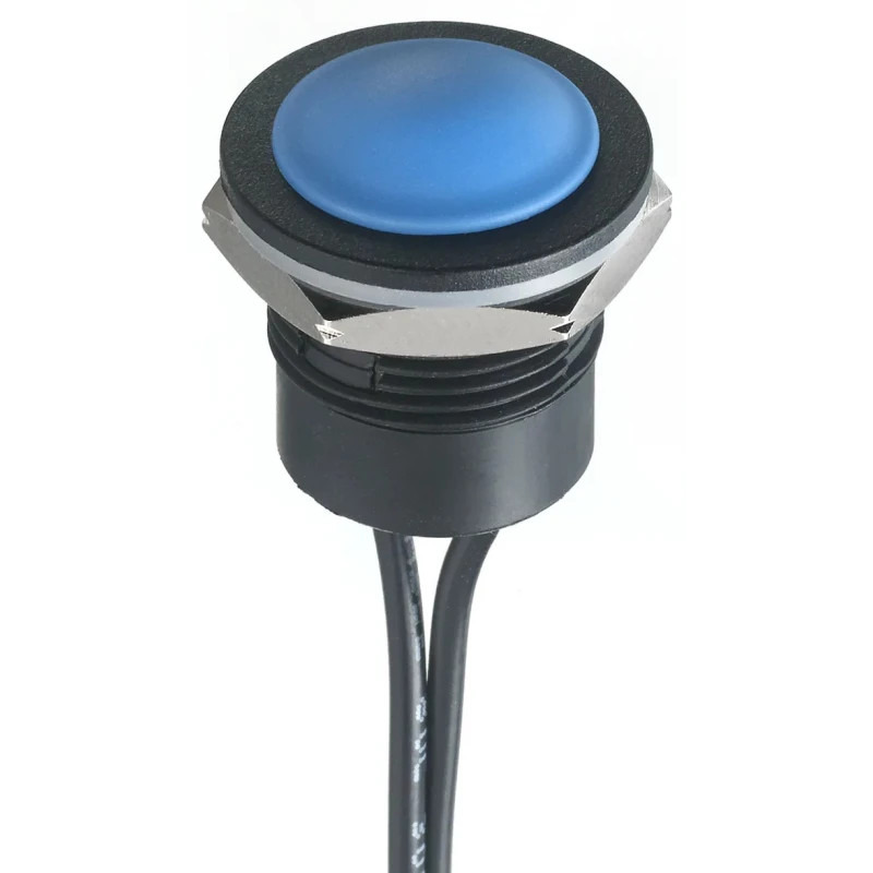 APEM IA Series Push Button Switch Momentary Panel 16.2 mm Cutout SPST IP65 IP67 24 V dc IAR3F1100