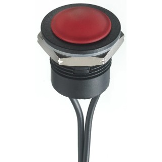 APEM IA Series Push Button Switch Momentary Panel 16.2 mm Cutout SPST IP65 IP67 24 V dc IAR3F1600