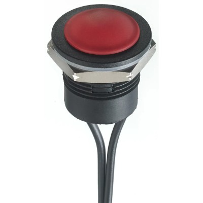 APEM IA Series Push Button Switch Momentary Panel 16.2 mm Cutout SPST IP65 IP67 24 V dc IAR3F1600