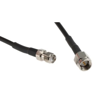 Siretta ASMA Series 5 m RF LLC100A Coaxial Cable 50 Ω Black, Terminated LLC100A