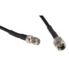 Siretta ASMA Series 5 m RF LLC100A Coaxial Cable 50 Ω Black, Terminated LLC100A