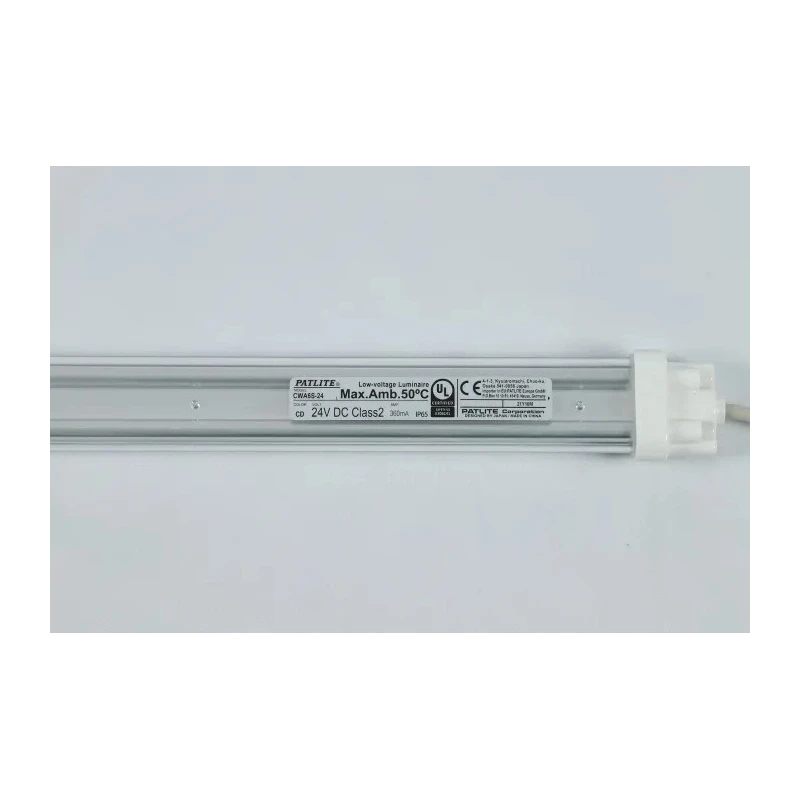 Patlite CWA LED Light Pipe Linear Fixed 12W 24V dc White 6500K IP65 