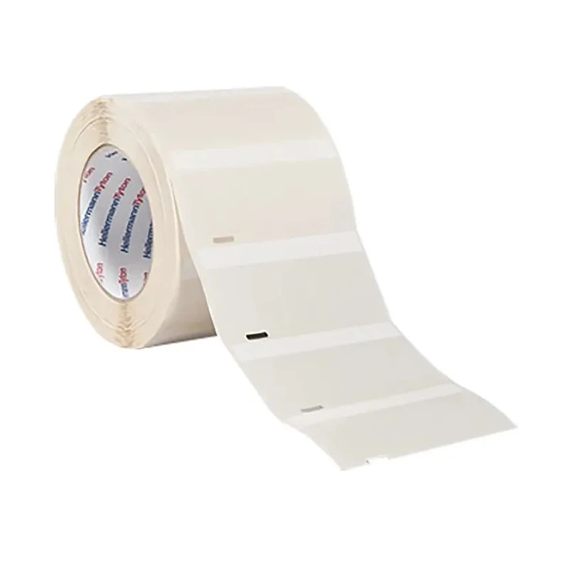 HellermannTyton White, Transparent Vinyl Self-Laminating Cable Labels 25.4 mm Width 596-51209 TAG25TD3-1209-WHCL-1209-CL/WH