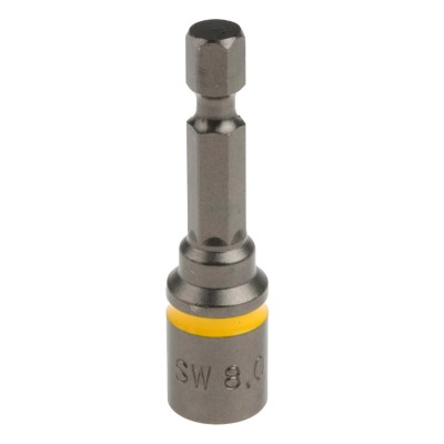 RS Pro Hex Socket Screwdriver Bit 6.35 mm Drive Size 8 mm Tip Magnetic Hex 50 mm Overall Length 125-0416
