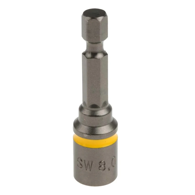 RS Pro Hex Socket Screwdriver Bit 6.35 mm Drive Size 8 mm Tip Magnetic Hex 50 mm Overall Length 125-0416