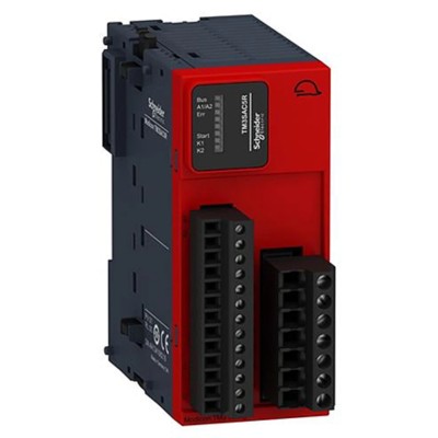 Schneider Electric Modicon TM Series Safety Module for Emergency Stop, Switch & Safety Light Curtain Monitoring TM3SAFL5RG