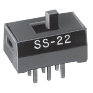 NKK Switches PCB Slide Switch DPDT Latching 100mA Phosphor Bronze SS22SDP4