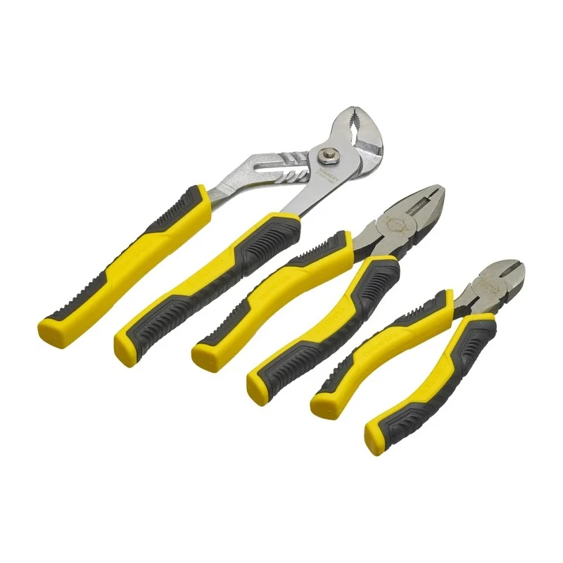 Stanley 3-Piece Combination Plier Set with Cutters and Water Pump Pliers STHT0-74471