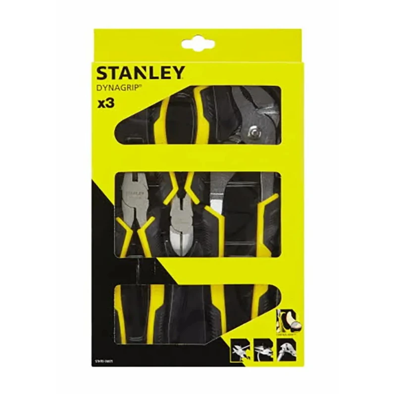 Stanley 3-Piece Combination Plier Set with Cutters and Water Pump Pliers STHT0-74471