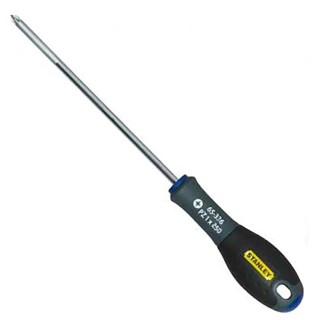 Stanley Pozidriv Screwdriver PZ1 Tip 250 mm Blade Steel Handle 0-65-336