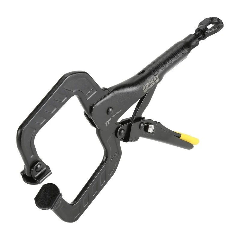 Stanley 2-Piece Lock-Grip Plier C-Clamp Steel Rust Resistant Black 304.8mm Overall FMHT0-74892