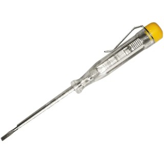 Stanley Mains Test Screwdriver FMHT0-64985 with Chrome Vanadium Steel Blade and Neon Indicator Lamp FMHT0-64985