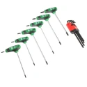 RS PRO 14-Piece Torx Key Set, Long Arm, Chrome Vanadium Molybdenum Steel, Matte Chrome Finish 125-3052