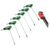 RS PRO 14-Piece Torx Key Set, Long Arm, Chrome Vanadium Molybdenum Steel, Matte Chrome Finish 125-3052