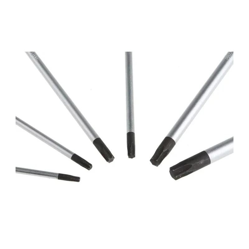 RS PRO 14-Piece Torx Key Set, Long Arm, Chrome Vanadium Molybdenum Steel, Matte Chrome Finish 125-3052