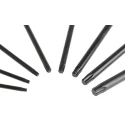 RS PRO 14-Piece Torx Key Set, Long Arm, Chrome Vanadium Molybdenum Steel, Matte Chrome Finish 125-3052