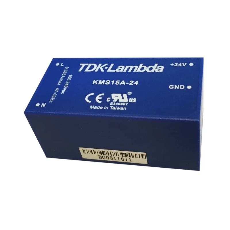 TDK-Lambda Switching Power Supply 5V DC, 15W, 3A Output, 90-370V AC/DC Input KMS15A-5