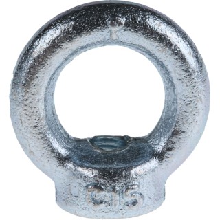 RS PRO Carbon Steel Zinc Plated Eye Nut M8 Thread 36 mm 0.14 t Load 124-4840