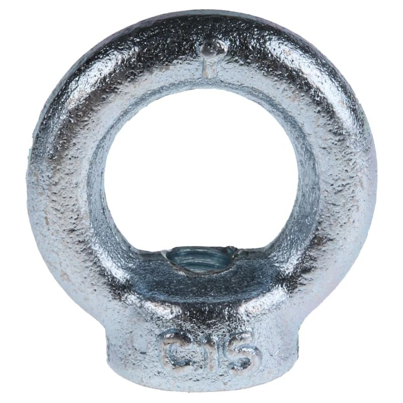 RS PRO Carbon Steel Zinc Plated Eye Nut M8 Thread 36 mm 0.14 t Load 124-4840