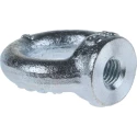 RS PRO Carbon Steel Zinc Plated Eye Nut M8 Thread 36 mm 0.14 t Load 124-4840