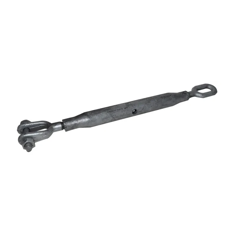 RS PRO Galvanised Hook, Jaw Rigging Screw, 12 mm Thread, Working Load Limit 0.7t, Open Length 478mm, Closed Length 124-4846