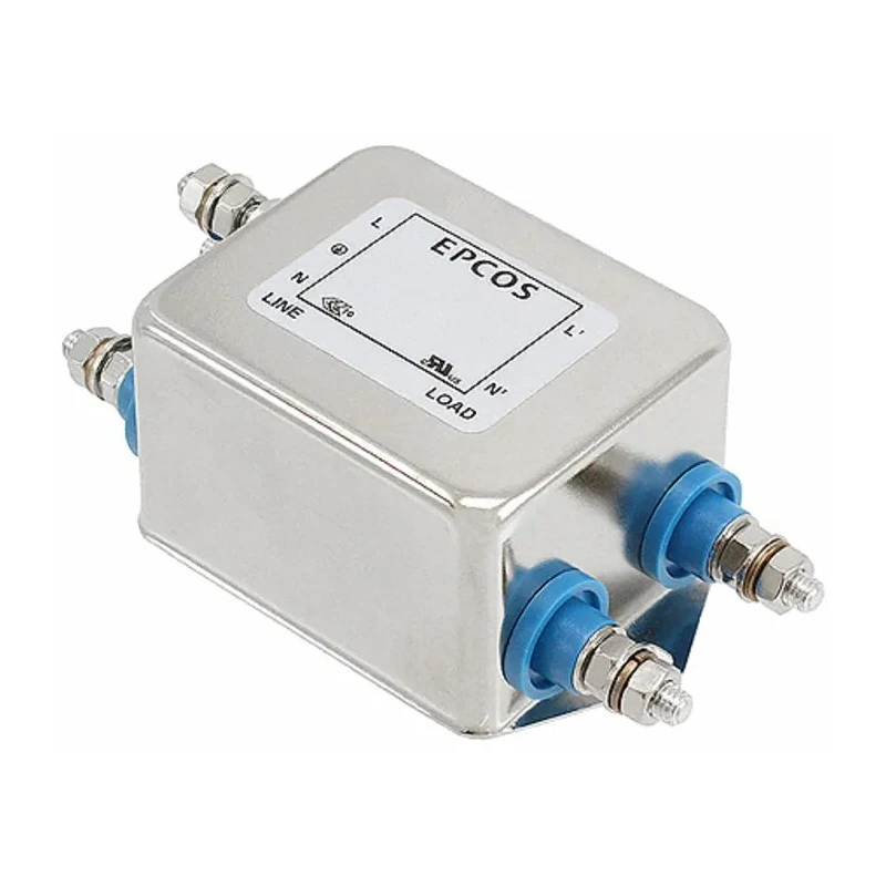 TDK Single Phase Chassis Mount EMC Filter 25 A 250V AC/DC 50Hz 60Hz Screw Termination B84111F0000M125