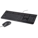 Cherry DC 2000 Wired Standard Keyboard & Mouse Set QWERTY US Layout USB Black JD-0800EU-2