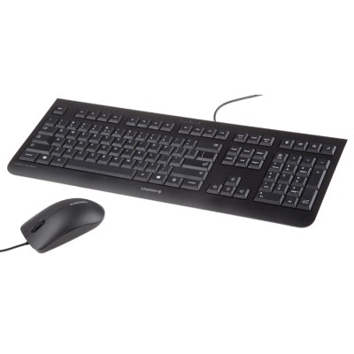 Cherry DC 2000 Wired Standard Keyboard & Mouse Set QWERTY US Layout USB Black JD-0800EU-2