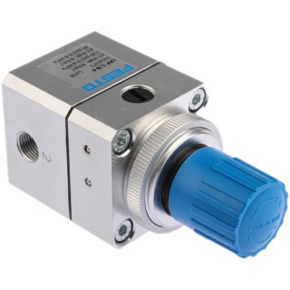 Festo Pneumatic Regulator G 1/8 Threaded, 1 to 8 Bar Operating Pressure, -10 to 60°C LRP-1/8-6