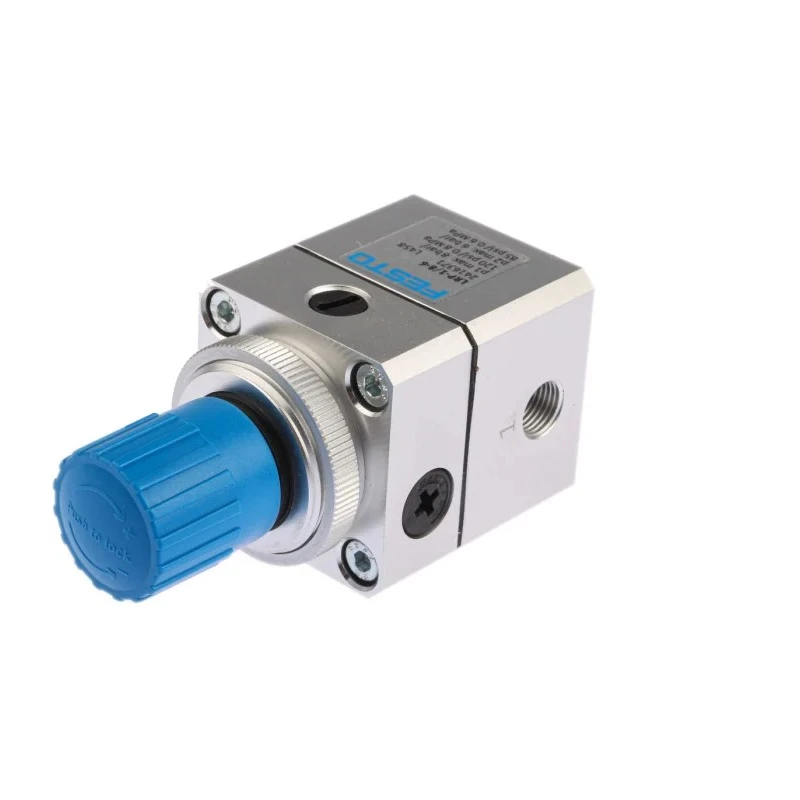 Festo Pneumatic Regulator G 1/8 Threaded, 1 to 8 Bar Operating Pressure, -10 to 60°C LRP-1/8-6
