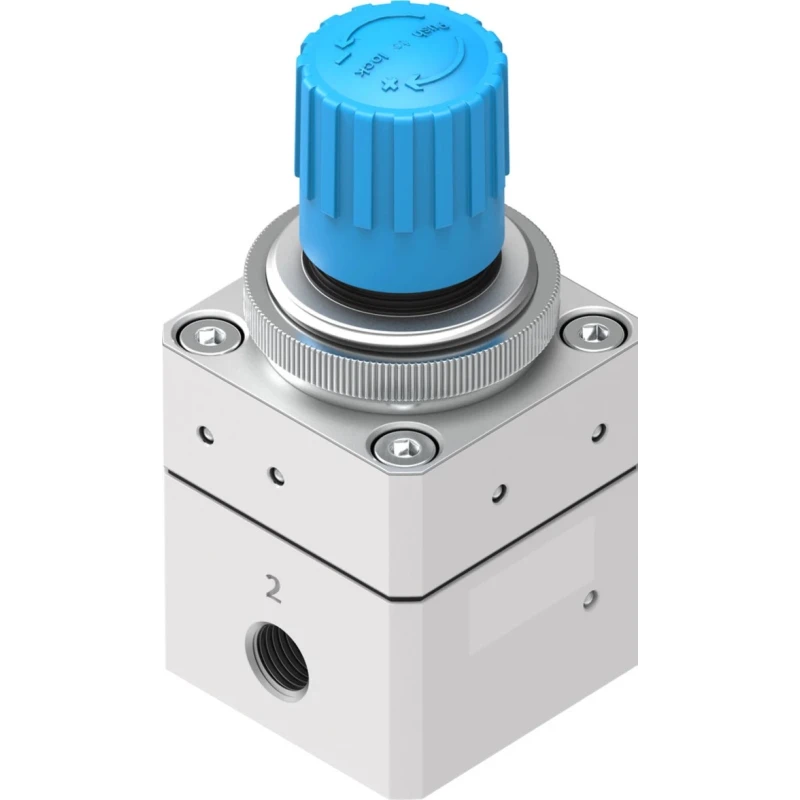 Festo Pneumatic Regulator G 1/8 Threaded, 1 to 8 Bar Operating Pressure, -10 to 60°C LRP-1/8-6