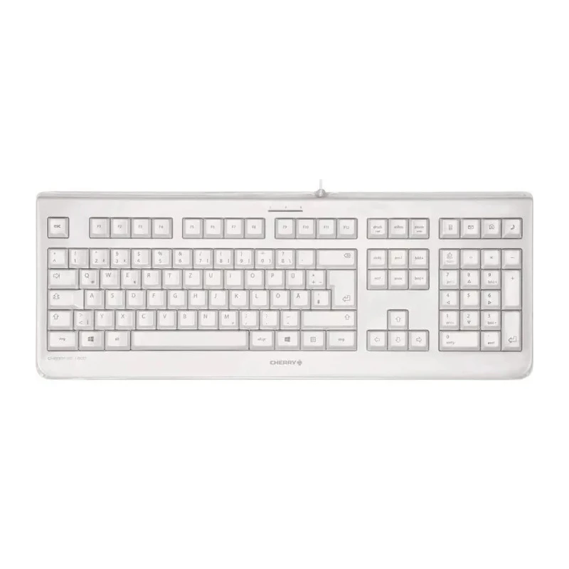 Cherry Wired USB Standard Keyboard QWERTZ, Grey, 105 Keys, Industrial Grade JK-0800DE-0