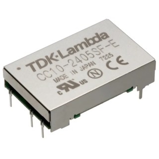 TDK-Lambda DC/DC Converter Dual Output 12V dc to -12 V dc, 450 mA, Through Hole, 10 W, 7-Pin DIP Package CC10-1212DF-E