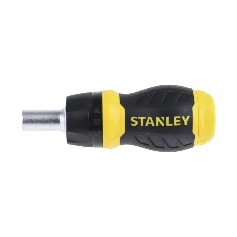 Stanley Ratchet Screwdriver 1/4 in Hex Drive, Phillips, Pozidriv, Slotted Tips 0-66-358