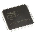 Microchip 8 bit AVR AT90 Microcontroller 16 MHz 64 kB FLASH 64-Pin TQFP AT90USB647-AU