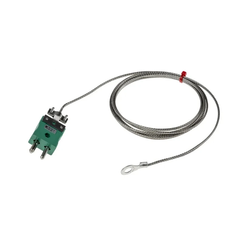 RS PRO Type K Washer Thermocouple with 2 m Cable Length, 6 mm Diameter, Temperature Range 60 °C to 350 °C 131-4761
