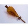 Amber Colour Separating Funnels With Glass Key Stopcock, Interchangeable Stopper, Conical/Pear Shape, Plain Stem