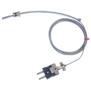 RS PRO Adjustable Bayonet Type J Thermocouple 2 m Length, 6 mm Diameter, Fibreglass Probe 131-4763