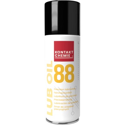 Kontakt Chemie 200 ml Mineral Oil-Based LUB OIL 88 Aerosol for Toothed Wheels, Lubricant, Gears, Taps, Lock, Spring 78509