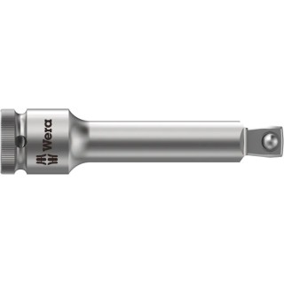 Wera Zyklop 1/4 in Square Adapter Socket 56mm Overall 05003527001